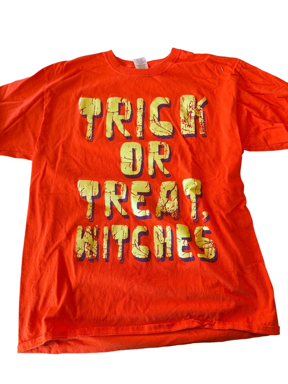 Orange Short-Sleeve Graphic Tee - 'Trick or Treat'